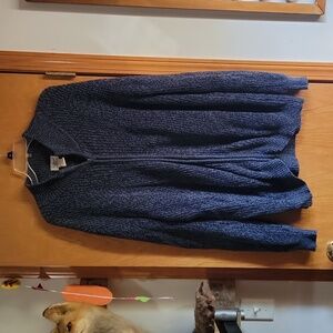 L.L Bean blue zip-up sweater mens size XXL